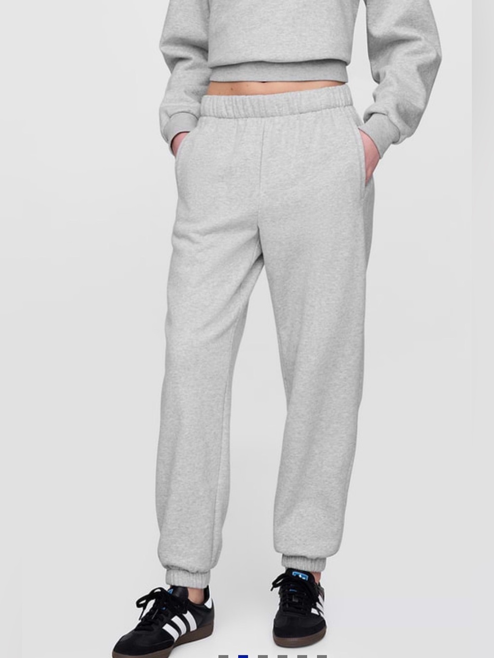 Gap High Rise VintageSoft Relaxed Joggers heather gray size S